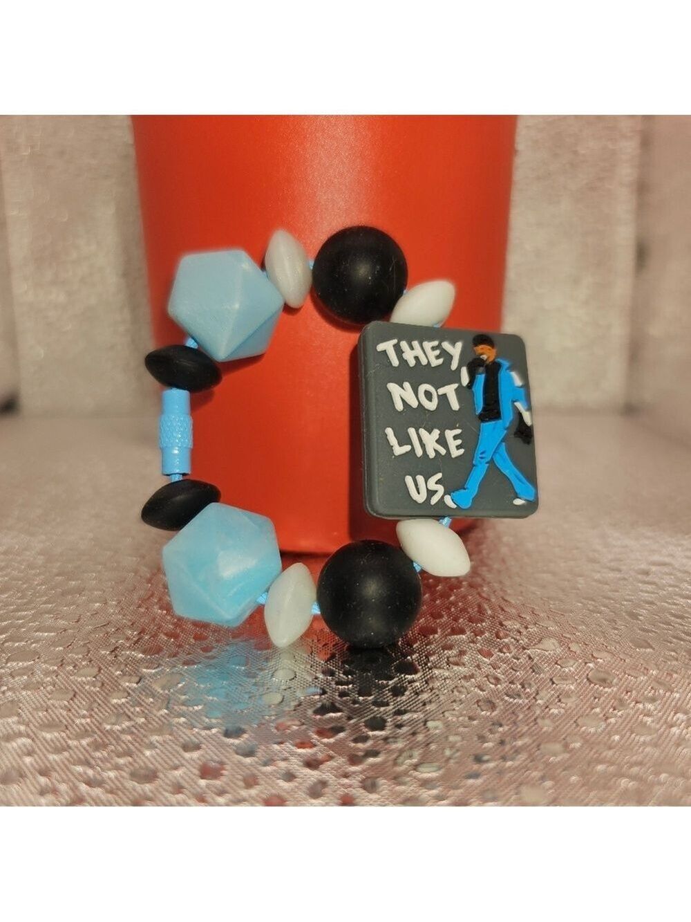 Silicone Tumbler Charms KENDRICK LAMAR "THEY NOT LIKE US"